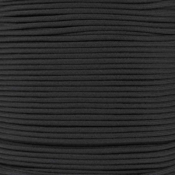 E.L. Wood Braiding Co. Inc. Mero 550 Paracord - 100' 550 lb Black 5040 Military, JD