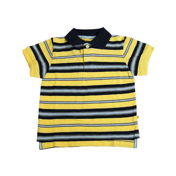 E-Land - Little Boys Short Sleeved Polo Shirt 8415-2T (yellow stripe)