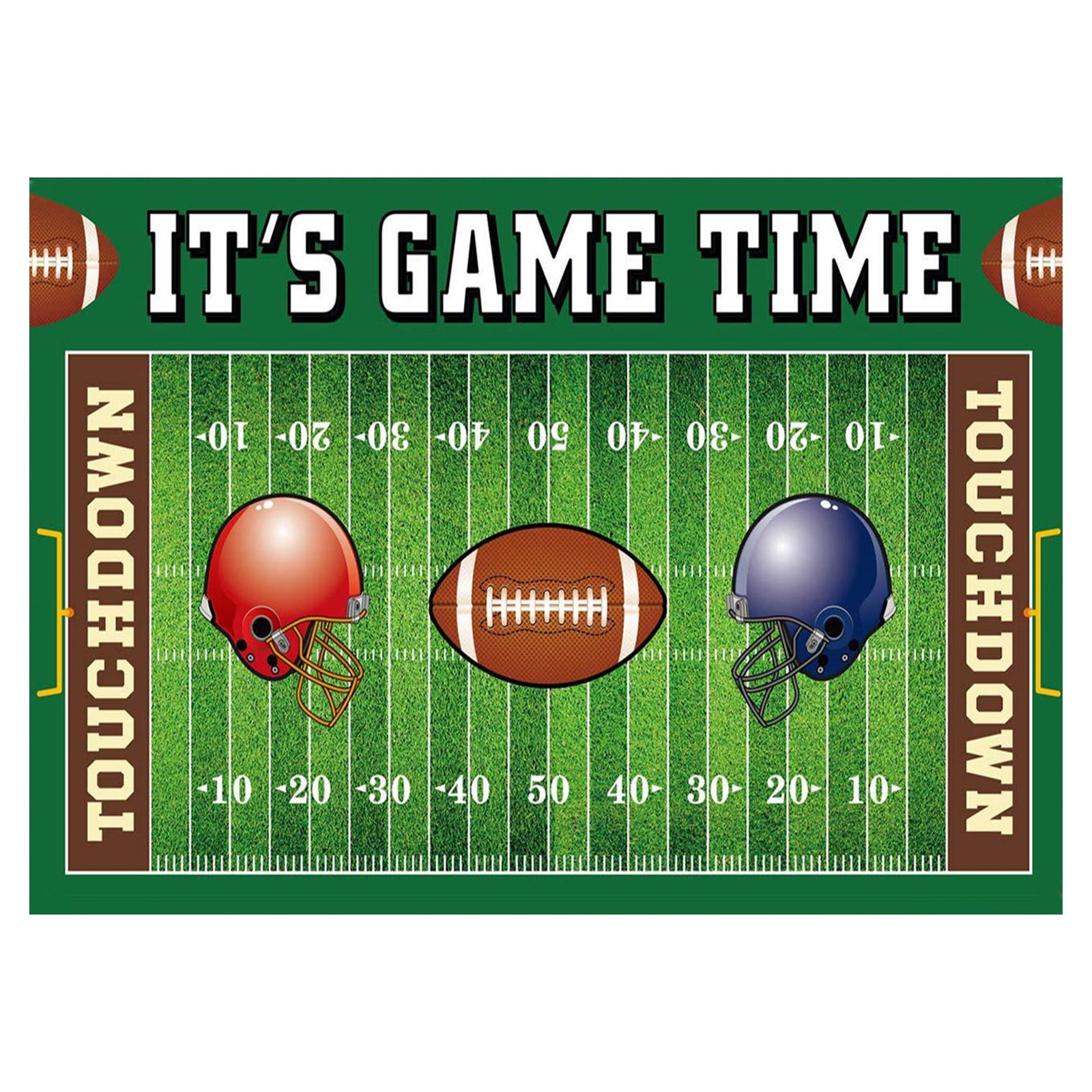 E Large 70.9X43.3 Inch Football Game Backdrop Indoor Scene Party ...