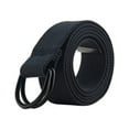 thumbnail image 1 of E-Living Store 51" Polyester Fabric Mens/Womens L D-Ring Style Belt Dark Gray, Gray, 1 of 2
