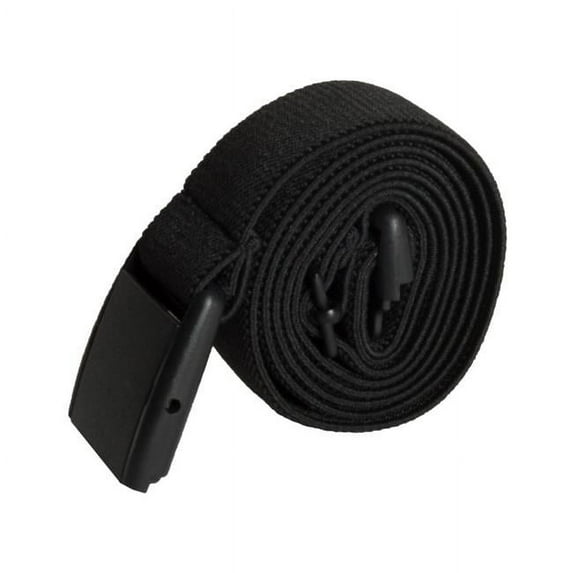 E-Living Store Rubber Elastic and Plastic Womens Invisible 14+ Belt in Black, Black