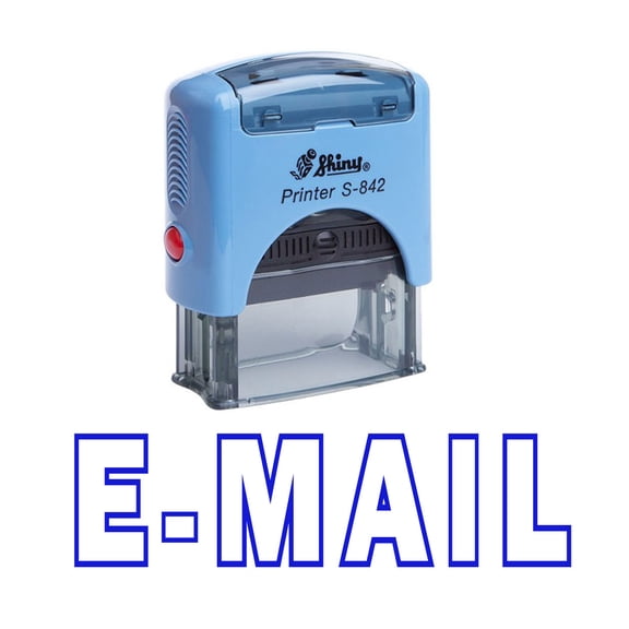 E-MAIL Self Inking Rubber Stamp Office Stationary Custom Shiny Stamp