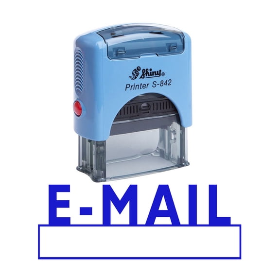 E-MAIL Self Inking Rubber Stamp Office Stationary Custom Shiny Stamp