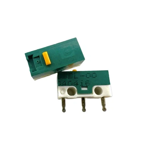 E-Mark Dsbl-00 Green Shell Yellow Dot Mouse Micro-Switch (4 Pieces)