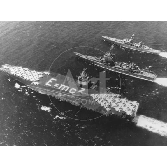 E=Mc2 on USS Enterprise Aircraft Carrier, Transportation Unframed Photographic Print Wall Art Sold by Art.Com