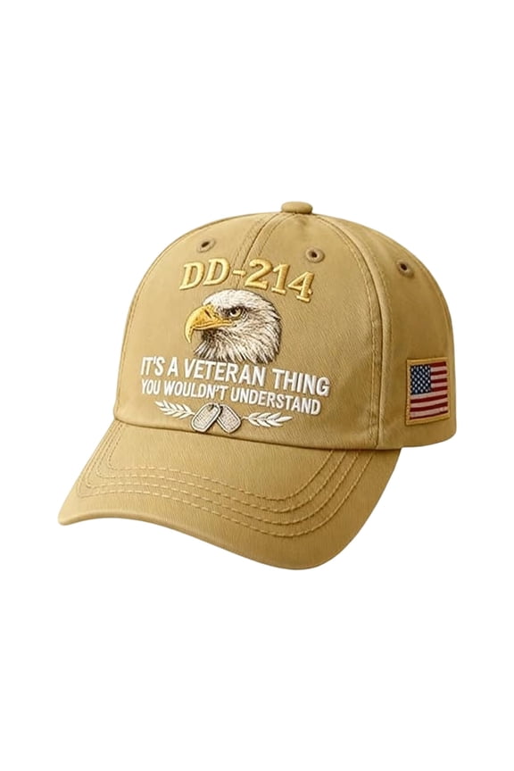E Military Service Baseball Cap For Men, Patriotic Design With Service Reference, Adjustable Strap, Comfortable Fit, For Veterans & Retired Soldiers
