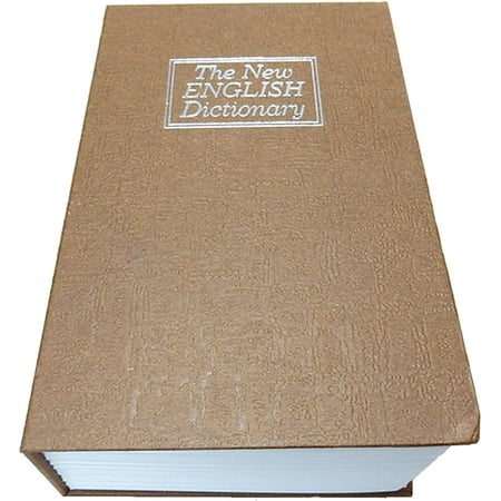 E-ONSALE BookSafe Home Dictionary Diversion Book Safe with Key Lock, Metal (Brown, M)