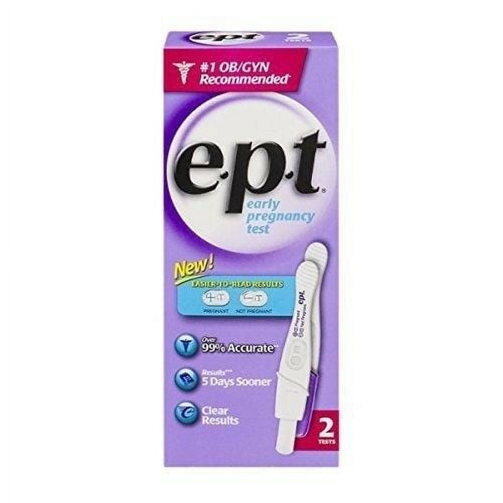 E.P.T Analog Pregnancy Test Twin Pack Clear Results Over 99 Accurate
