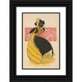 thumbnail image 1 of E. P. Upjohn 17x24 Black Ornate Framed Double Matted Museum Art Print Titled: Woman Holds a Finger to Her Lips (1895), 1 of 5