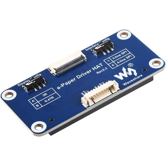 E-Paper Driver HAT for Raspberry/Nucleo Main Control Boards, for SPI Interface E-Paper Raw Display