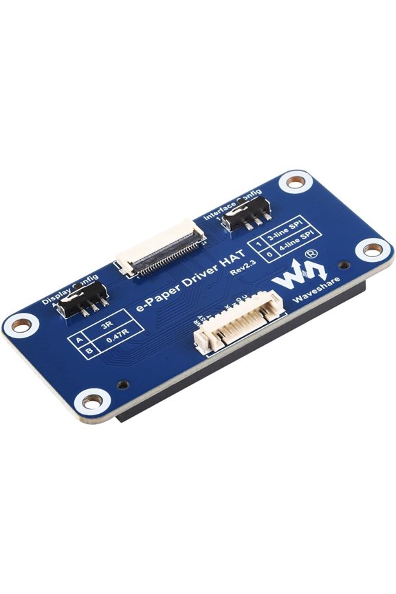 E-Paper Driver HAT for Raspberry/Nucleo Main Control Boards, for SPI Interface E-Paper Raw Display