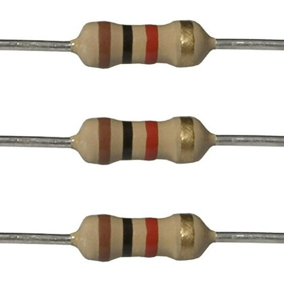 E-Projects 0.5W 1k ohm Resistor, Cut Tape Packaging, 100 Count