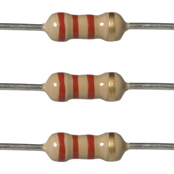 E-Projects 250EP5142K20 2.2k Ohm Resistors, 1/4 W, 5% (Pack of 250)