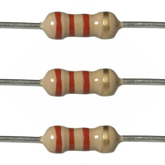 E-Projects 25EP5012K20 2.2k Ohm Carbon Film Resistors, 1W, 5% (Pack of 25)