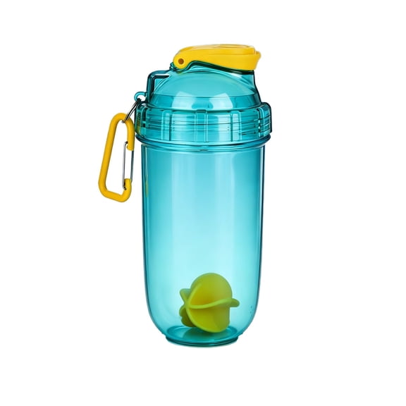 E Protein Shaker Cup 650Ml Handheld Fitness Sports Bottle With Mixing Ball And Scale For Workout And Gym