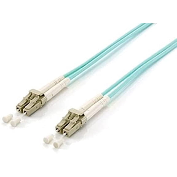 E-Quip Equip Fibre-Optic Patch Cable LC->LC 50/125m 20.00m Multimode Duplex Turquoise Polybag