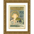 thumbnail image 1 of E. Roux 11x14 Gold Ornate Wood Frame and Double Matted Museum Art Print Titled - Moullot Marseille (1900), 1 of 4