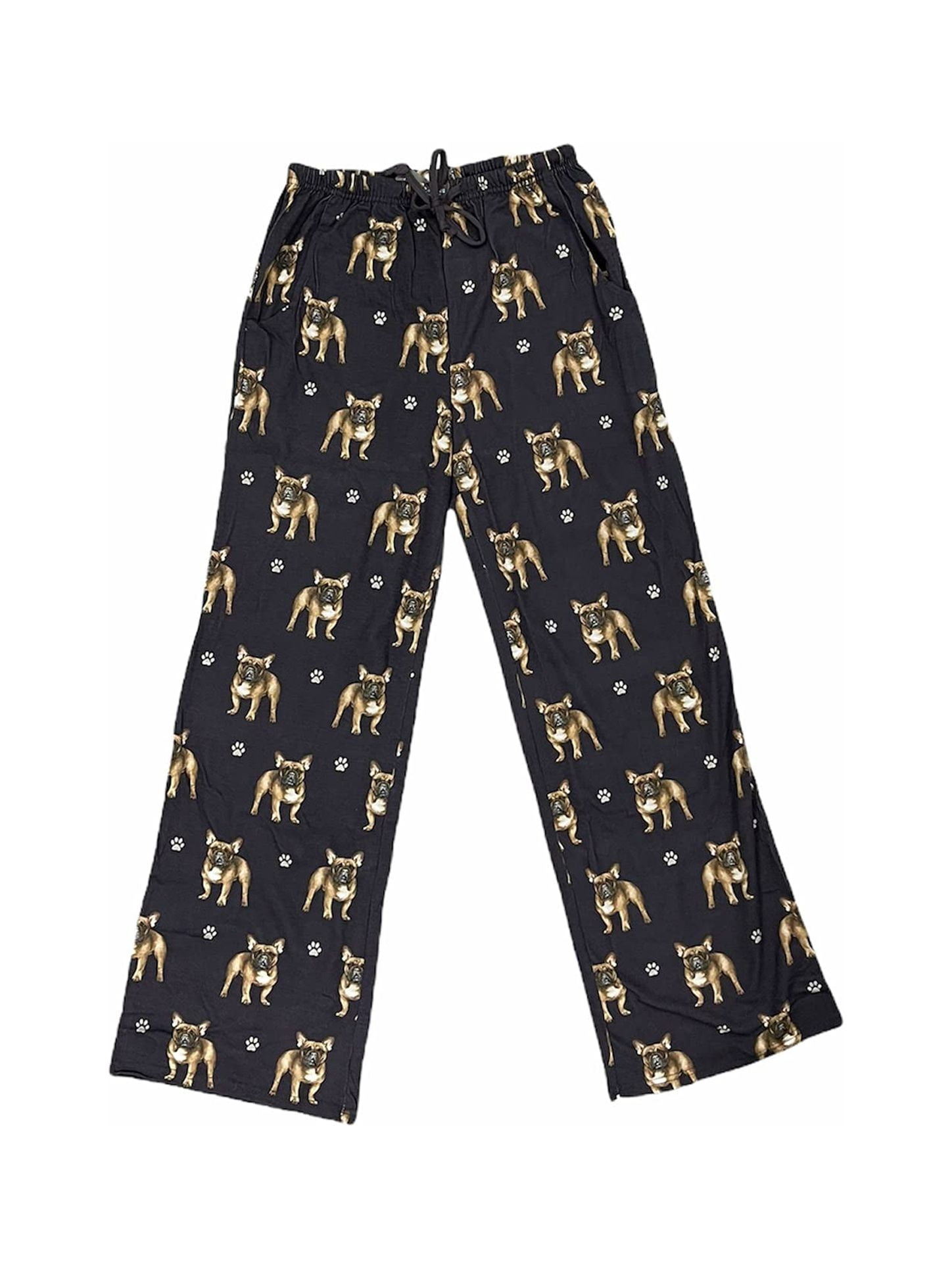 E S IMPORTS French Bulldog Unisex Lightweight Cotton Blend Pajama