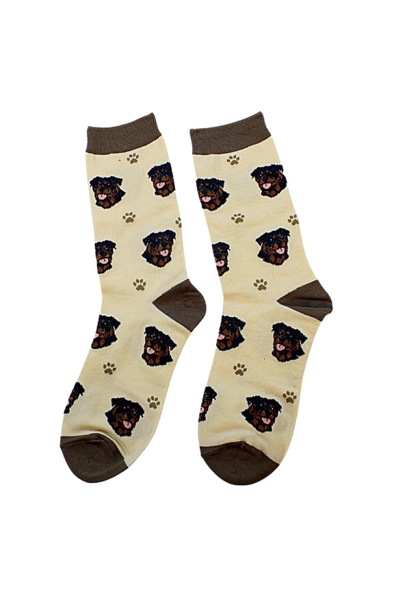E & S Imports 15.25In Rottweiler Sock Daddy, , Dog Pet Paw Print 80033