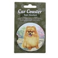 thumbnail image 1 of E & S Imports Pomeranian Car Coaster - 1 Car Coaster Inch, Sandstone - Super Absorbent 23327, 1 of 3
