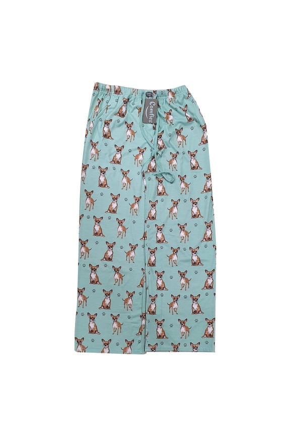 E & S Imports Women's #017 Chihuahua Dog Lounge Pants - Pajama Pants Pajama Bottoms - X-Large
