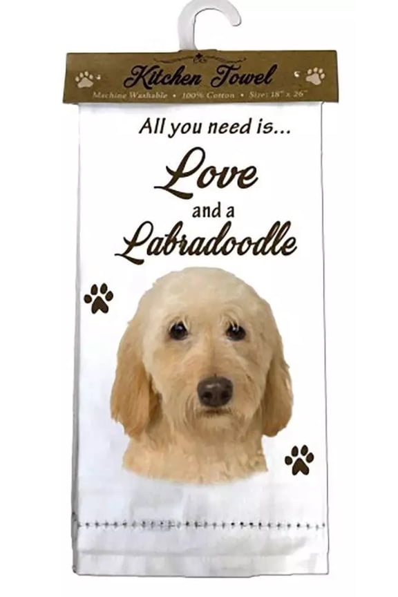 Kitchen Towel, Labradoodle Cream