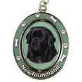 thumbnail image 1 of E&S Pets Newfoundland Double Sided Spinning Key Chain, KC-25, 1 of 2