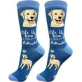 thumbnail image 1 of E&S Pets Pet Lover Socks, Life is Better with a Yellow Labrador, 1 of 1