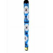 E&S Pets White Poodle Pen Easy Glide Gel Pen, Refillable with A Perfect Grip