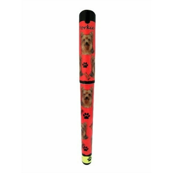 E&S Pets Yorkie Pen Easy Glide Gel Pen, Refillable with A Perfect Grip
