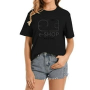 E-SHOP WALLET American Retro Classic Womens T Shirt Black Small