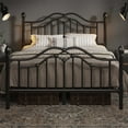 thumbnail image 1 of E-Ser Full Size Metal Platform Bed Frame,Modern Headboard And Footboard,Adequate Under Bed Storage,No Box Spring Needed,Black, 1 of 9