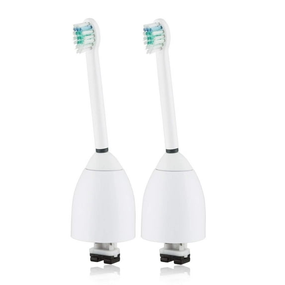 E-Series Compact Brush Heads, Compatible with Philips Sonicare E-Series Essence, Xtreme, Elite and Advance Tootbhrush - Pack of 2