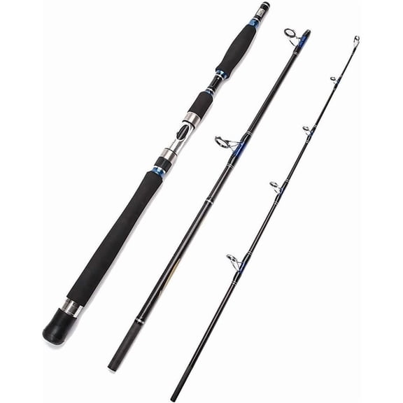 E Series - Conqueror 3- Spinning Rod Portable Graphite Spinning Fishing Rod Heavy Fishing Rod Spin (30-50 Lbs, 1 Year Limited Warranty)