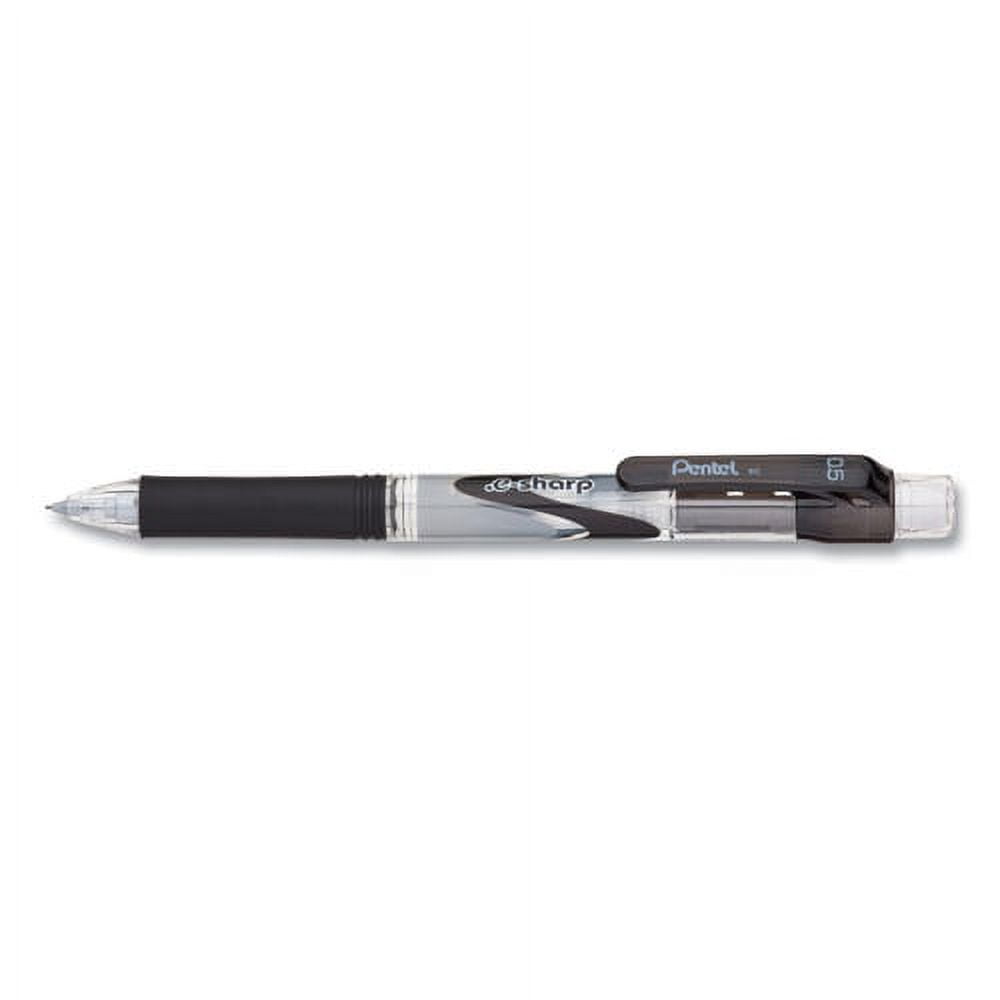 .E-Sharp Mechanical Pencil, 0.5 Mm, Hb (#2.5), Black Lead, Black Barrel, Dozen | Bundle of 10 Dozen