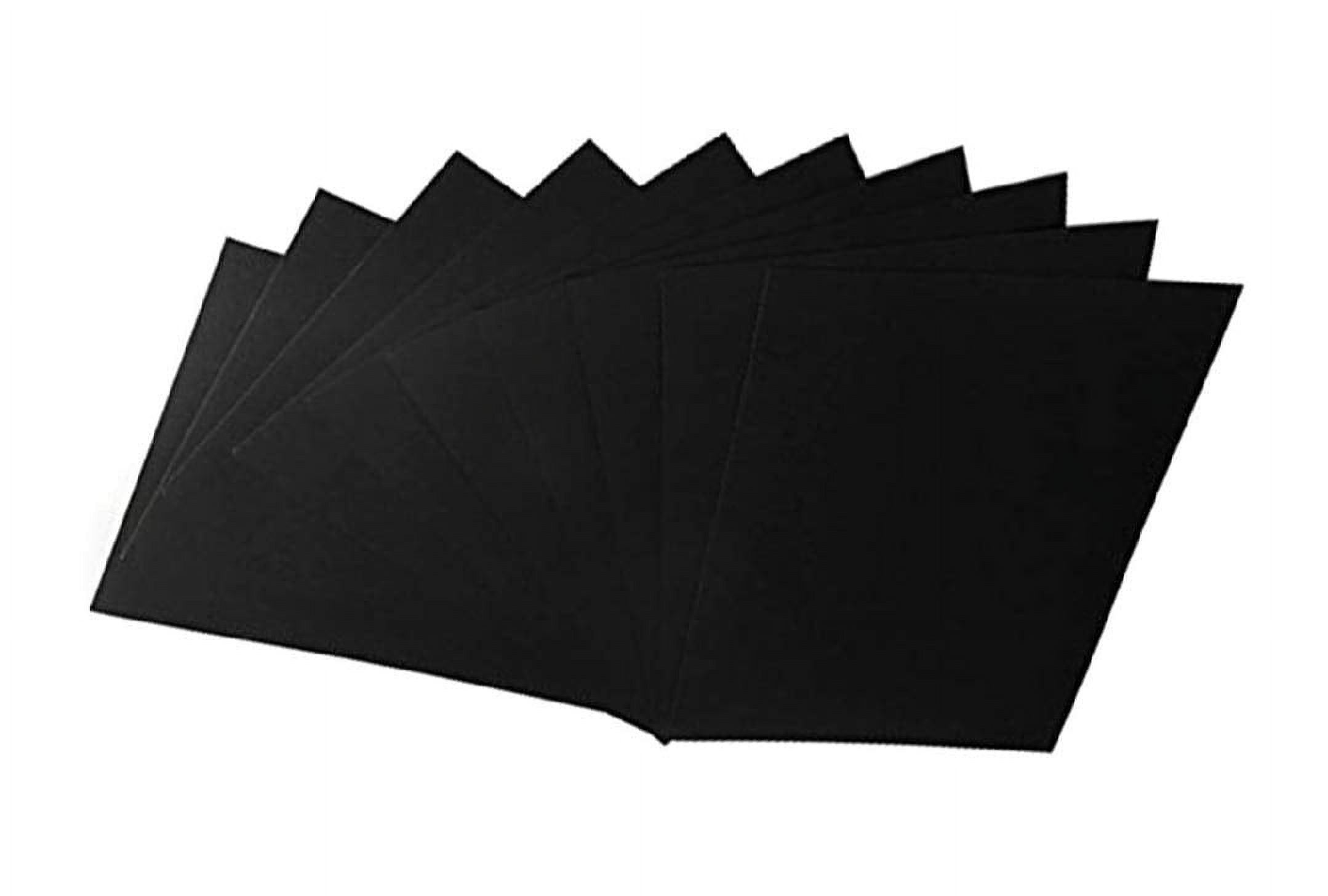 E Shopping® Black Card Stock 300 Gsm Thick, A3 Size, Set Of 10 Pc