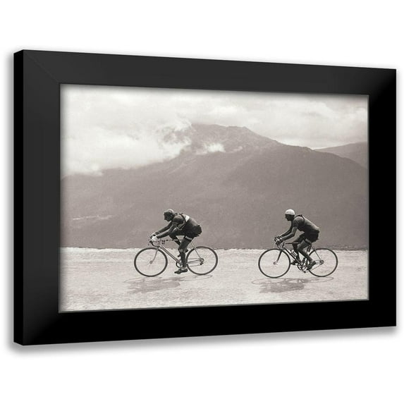 E Sports Presse 24x19 Black Modern Framed Museum Art Print Titled - Coppi Bartali, 1949
