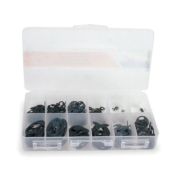 External Retaining Ring Assortment, Steel, Phosphate Finish