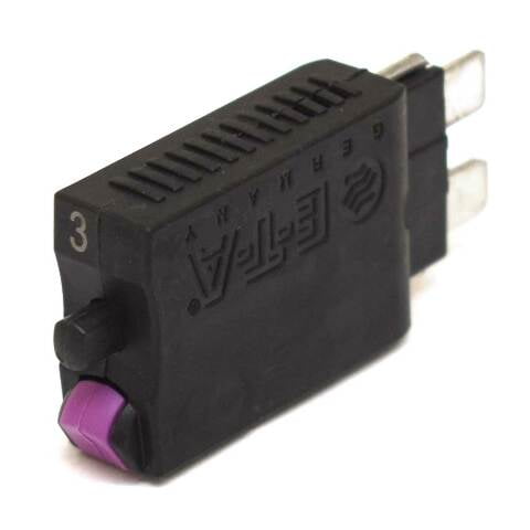 E-T-A Boat Circuit Breaker 1170-22-3A | 3A 32V w/ Reset Button