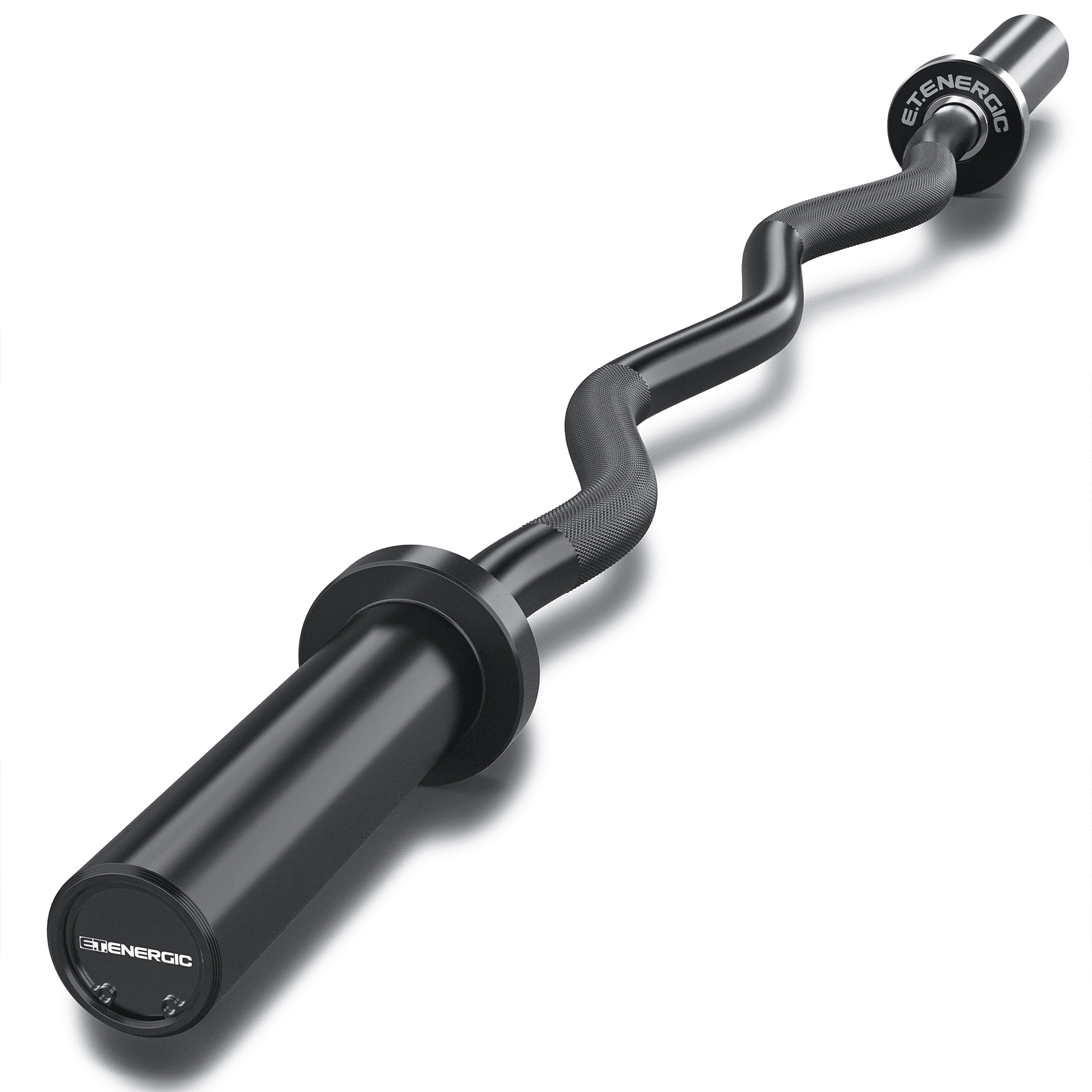 E.T.ENERGIC Olympic Barbell 47 EZ Curl Bar 500 LB Capacity for Weightlifting Power lifting Squats Lunges Walmart