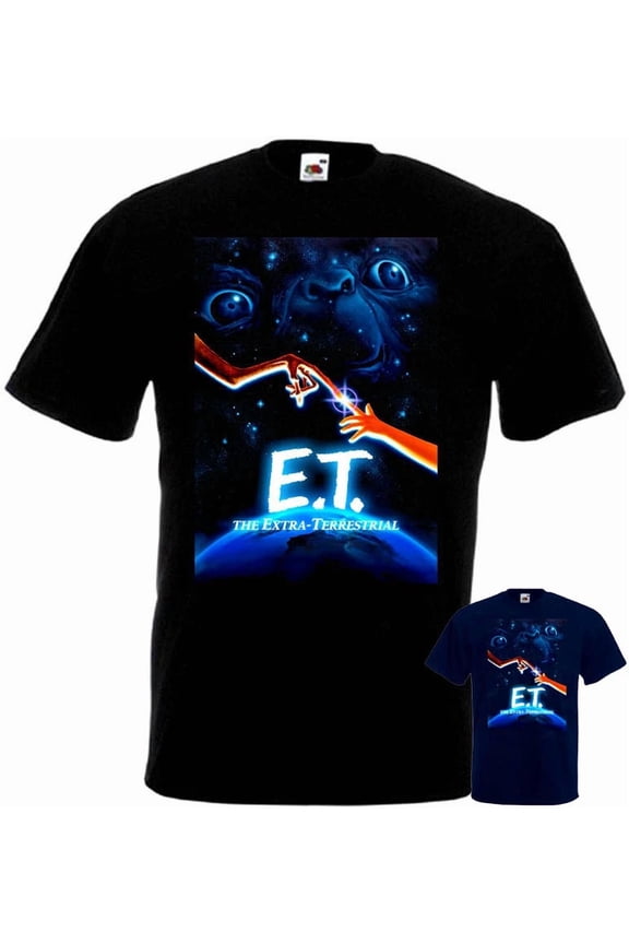 E.T. Extra Terrestrial v3 T shirt black navy blue movie poster all sizes S-5XL