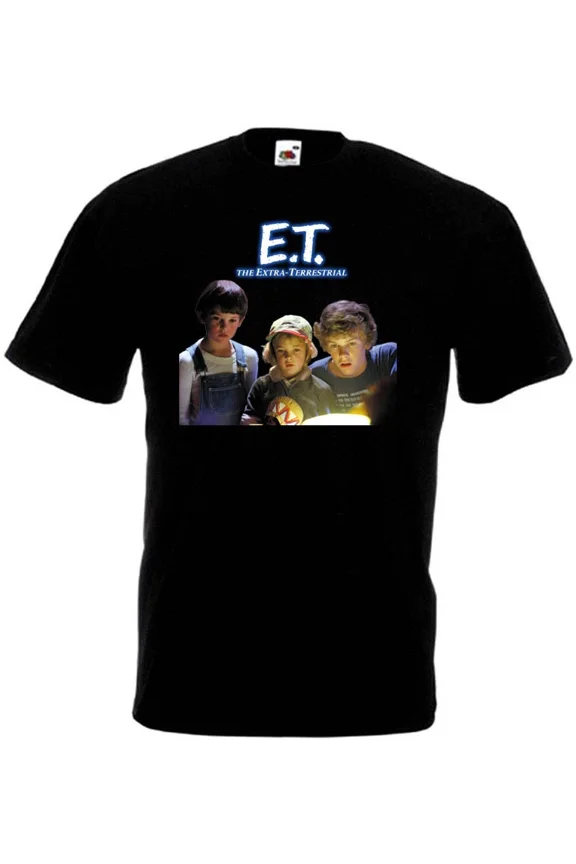 E.T. Extra Terrestrial v9 T shirt black movie poster all sizes S-5XL