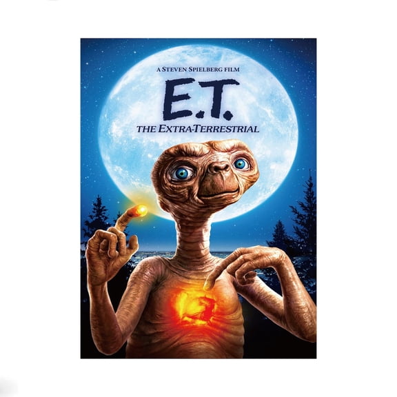 E.T. Movie Poster Print, Retro Wall Art Unframed Size 24''x36'' GooGate