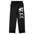 thumbnail image 1 of E.T. Silhouette and Title Logo Men's Black Sleep Pants-XXL, 1 of 7