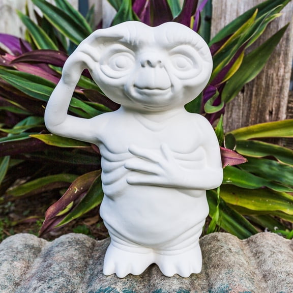 E.T. Space Alien Sci-Fi Movie 9" IN STOCK Ceramic Bisque Ready To Paint Pottery