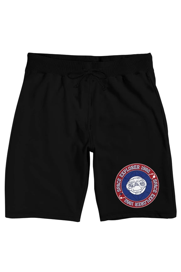 E.T. Space Explorer 1982 Men's Black Lounge Shorts-L