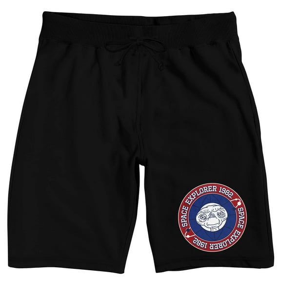 E.T. Space Explorer 1982 Men's Black Lounge Shorts-M