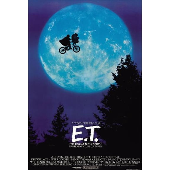 E. T. The Extra-Terrestrial - 1982 Movie Poster - MULTIPLE SIZE, UNFRAMED