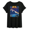 thumbnail image 1 of E.T. The Extra Terrestrial - 80's Arcade Poster - Women's Oversized T-Shirt, 1 of 4