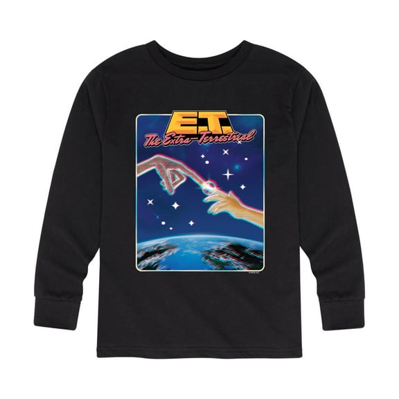 E.T. The Extra Terrestrial - 80's Arcade Poster Spark - Toddler & Youth Long Sleeve T-Shirt